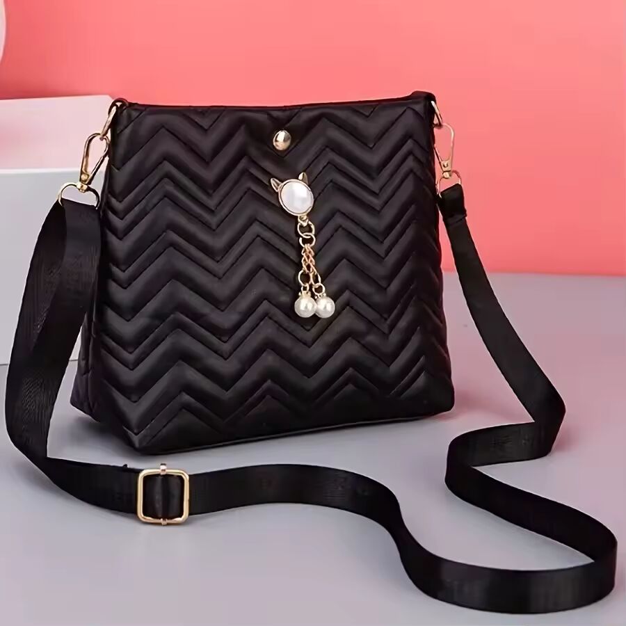 Luxury Women's Small Crossbody Bag PU Leather Messenger Bags Zipper Handbags Fashion Designer Purse Summer Travel Bag for Female